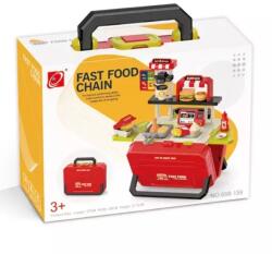 Man Yuk Toys Gyorsétterem játékkészlet bőröndben, 55 db-os (668-159) - jateknet