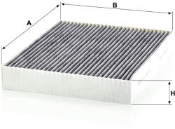 Mann-filter Utastér - Kabin szűrő Mann Filter CUK 28 001 (CUK28001)