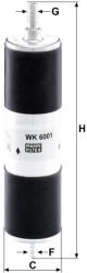 Mann-filter Üzemanyagszűrő Mann Filter WK 6001 (WK6001)