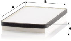 Mann-filter Utastér - Kabin szűrő Mann Filter CU 2650 (CU2650)