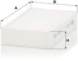 Mann-filter Utastér - Kabin szűrő Mann Filter CU 1721-2 (CU1721-2)