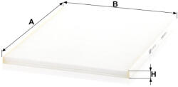 Mann-filter Utastér - Kabin szűrő Mann Filter CU 28 004 (CU28004)
