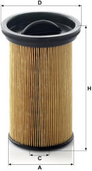 Mann-filter Üzemanyagszűrő Mann Filter PU 742 (PU742)
