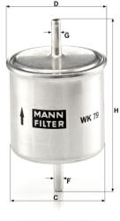 Mann-filter Üzemanyagszűrő Mann Filter WK 79 (WK79)
