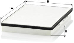 Mann-filter Utastér - Kabin szűrő Mann Filter CU 2672 (CU2672)