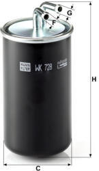 Mann-filter Üzemanyagszűrő Mann Filter WK 728 (WK728)
