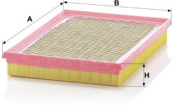 Mann-filter Levegőszűrő Mann Filter C 2733 (C2733)