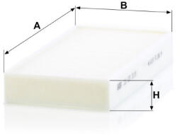 Mann-filter Utastér - Kabin szűrő Mann Filter CU 23 015-2 (CU23015-2)