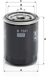 Mann-filter Olajszűrő Mann Filter W 7041 (W7041)