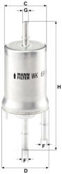 Mann-filter Üzemanyagszűrő Mann Filter WK 69 (WK69)