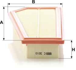 Mann-filter Levegőszűrő Mann Filter C 3210 (C3210)