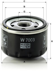 Mann-filter Olajszűrő Mann Filter W 7003 (W7003)