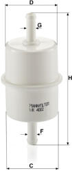 Mann-filter Üzemanyagszűrő Mann Filter WK 4002 (WK4002)