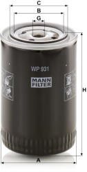 Mann-filter Olajszűrő Mann Filter WP 931 (WP931)