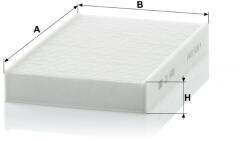 Mann-filter Utastér - Kabin szűrő Mann Filter CU 1629 (CU1629)