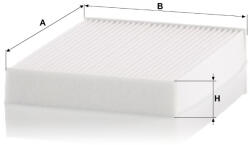 Mann-filter Utastér - Kabin szűrő Mann Filter CU 25 012 (CU25012)