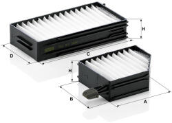 Mann-filter Utastér - Kabin szűrő Mann Filter CU 21 002-2 (CU21002-2)