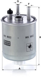 Mann-filter Üzemanyagszűrő Mann Filter WK 9022 (WK9022)
