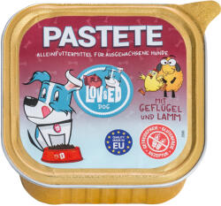  Lov&Ed 48x150g Lov & Ed pástétom Szárnyas & bárány nedves kutyatáp