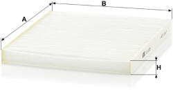 Mann-filter Utastér - Kabin szűrő Mann Filter CU 2129 (CU2129)