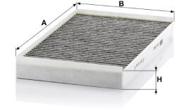 Mann-filter Utastér - Kabin szűrő Mann Filter CUK 3540 (CUK3540)