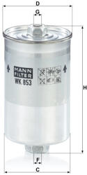 Mann-filter Üzemanyagszűrő Mann Filter WK 853 (WK853)