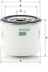 Mann-filter Olajszűrő Mann Filter W 9050 (W9050)