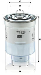 Mann-filter Üzemanyagszűrő Mann Filter WK 8028 z (WK8028z)