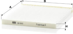 Mann-filter Utastér - Kabin szűrő Mann Filter CU 1912 (CU1912)