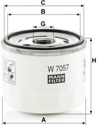 Mann-filter Olajszűrő Mann Filter W 7057 (W7057)