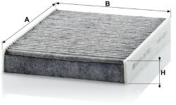 Mann-filter Utastér - Kabin szűrő Mann Filter CUK 2433 (CUK2433)