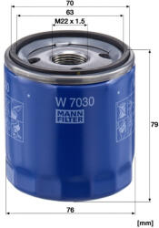 Mann-filter Olajszűrő Mann Filter W 7030 (W7030)