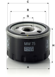 Mann-filter Olajszűrő Mann Filter MW 75 (MW75)