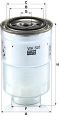 Mann-filter Üzemanyagszűrő Mann Filter WK 828 x (WK828x)