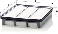 Mann-filter Levegőszűrő Mann Filter C 2542 (C2542)