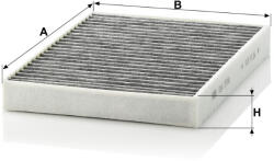 Mann-filter Utastér - Kabin szűrő Mann Filter CUK 2736-2 (CUK2736-2)