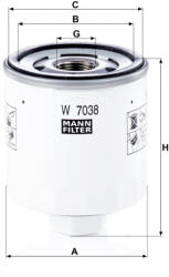 Mann-filter Olajszűrő Mann Filter W 7038 (W7038)