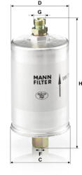 Mann-filter Üzemanyagszűrő Mann Filter WK 726 (WK726)