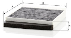 Mann-filter Utastér - Kabin szűrő Mann Filter CUK 2855 (CUK2855)