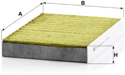 Mann-filter Utastér - Kabin szűrő Mann Filter FP 25 003 (FP25003)