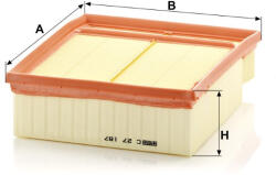 Mann-filter Levegőszűrő Mann Filter C 27 187 (C27187)