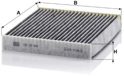 Mann-filter Utastér - Kabin szűrő Mann Filter CUK 22 005 (CUK22005)