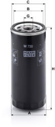 Mann-filter Olajszűrő Mann Filter W 730 (W730)