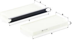 Mann-filter Utastér - Kabin szűrő Mann Filter CU 2418-2 (CU2418-2)