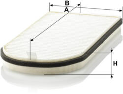 Mann-filter Utastér - Kabin szűrő Mann Filter CU 3642-2 (CU3642-2)