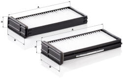 Mann-filter Utastér - Kabin szűrő Mann Filter CU 23 000-2 (CU23000-2)