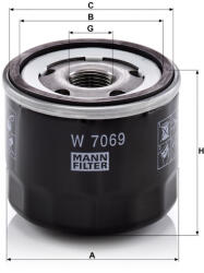 Mann-filter Olajszűrő Mann Filter W 7069 (W7069)