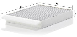 Mann-filter Utastér - Kabin szűrő Mann Filter CUK 30 012 (CUK30012)