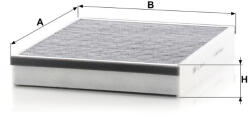 Mann-filter Utastér - Kabin szűrő Mann Filter CUK 25 007 (CUK25007)