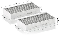 Mann-filter Utastér - Kabin szűrő Mann Filter CUK 26 028-2 (CUK26028-2)